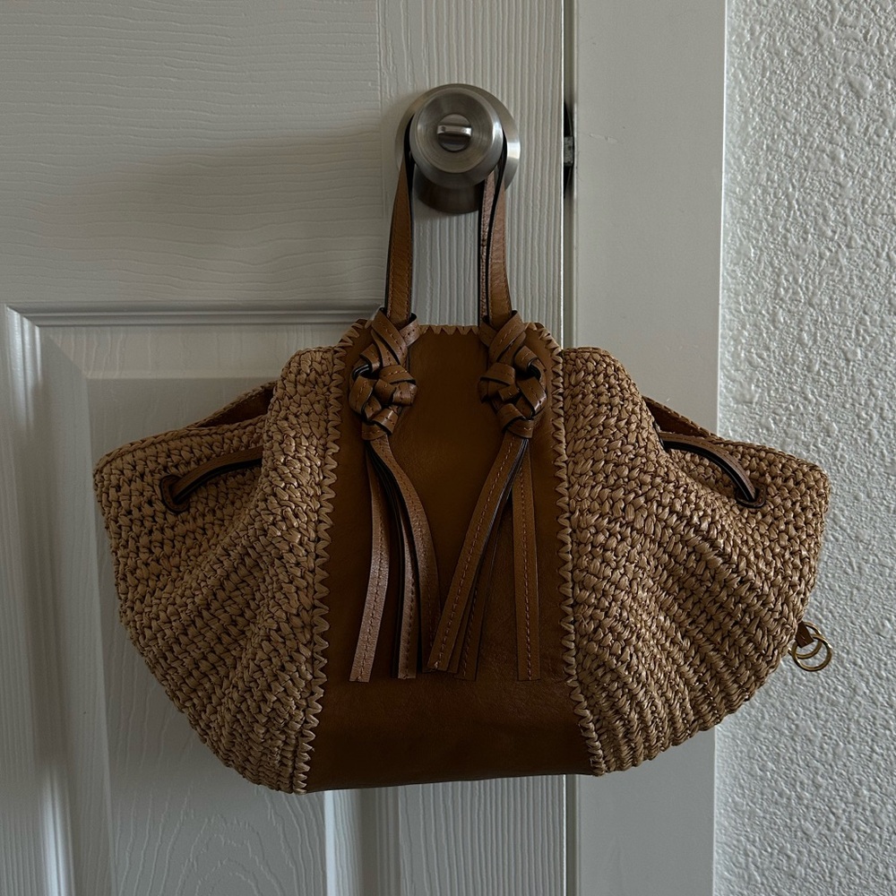 Ulla Johnson Gio Raffia Drawstring Crossbody Bag - image 4